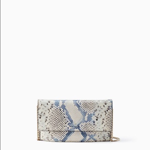NEW  Kate Spade snake-embossed crossbody / clutch - Picture 8 of 12